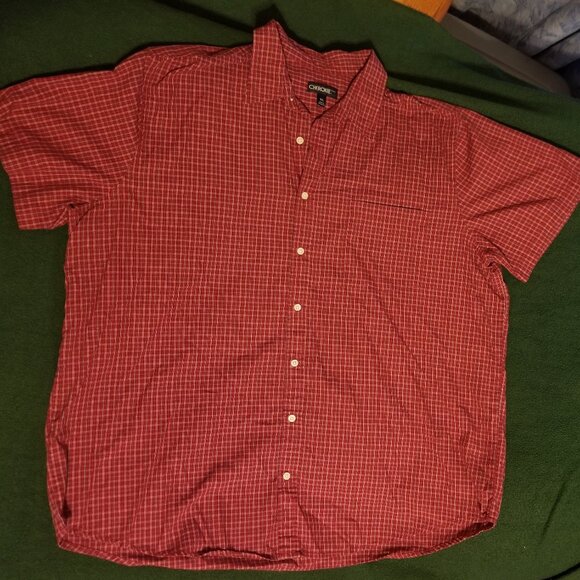 beautiful Cherokee red plaid XXL short sleeve shirt - Picture 4 of 6
